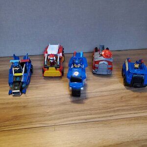 PAW Patrol Toy Police and Firetruck Vehicles and Pup Figures